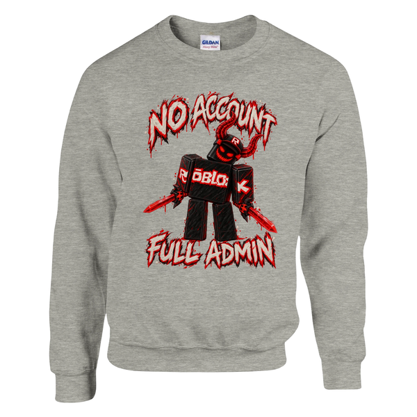 Guest 666 print on an ash grey crewneck sweatshirt, front view