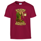 Lirili Larila print on a cardinal red kids t-shirt, front view