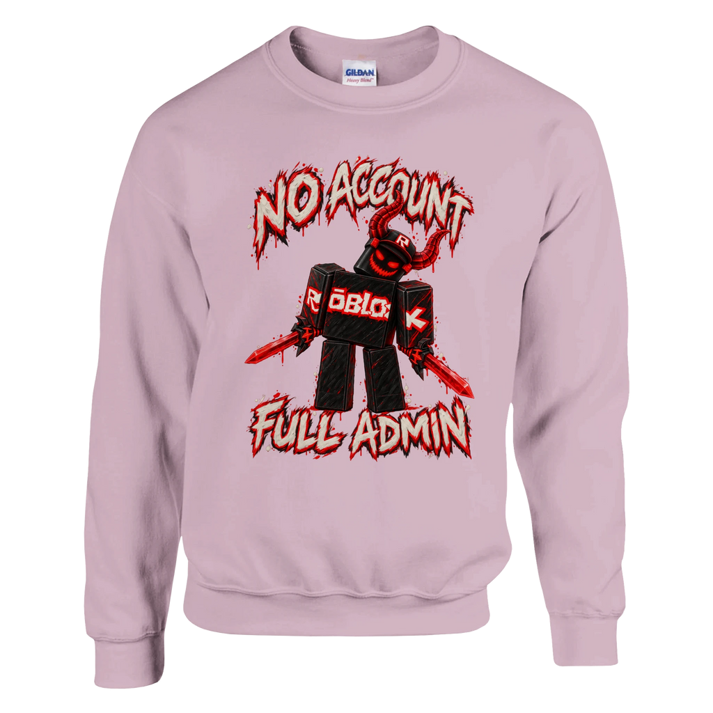 Guest 666 print on a light pink crewneck sweatshirt, front view