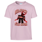 Guest 666 print on a light pink kids t-shirt, front view