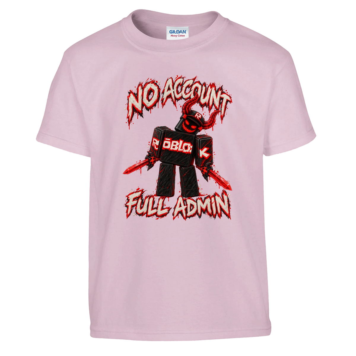 Guest 666 print on a light pink kids t-shirt, front view