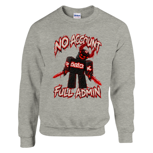 Guest 666 print on an ash grey crewneck sweatshirt, front view
