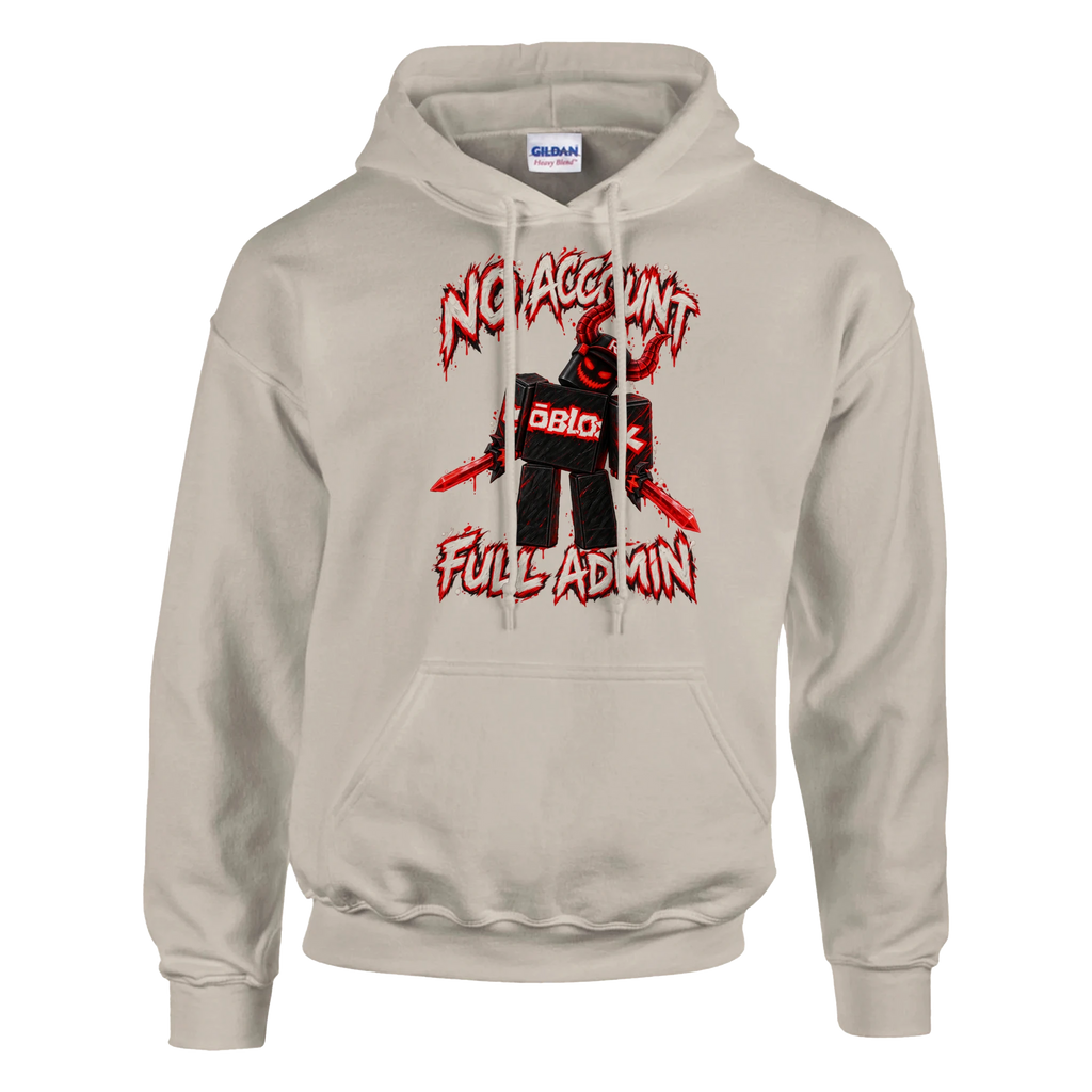 Guest 666 print on a sand pullover hoodie, front view