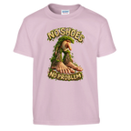 Brr Brr Patapim print on a light pink kids t-shirt, front view