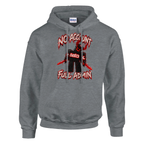 Guest 666 print on a sport grey pullover hoodie, front view