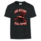 Guest 666 print on a black kids t-shirt, front view