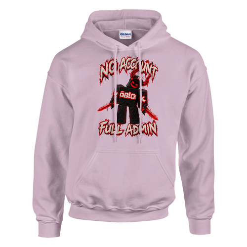 Guest 666 print on a light pink pullover hoodie, front view