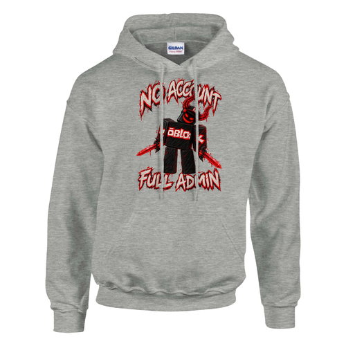 Guest 666 print on an ash grey pullover hoodie, front view