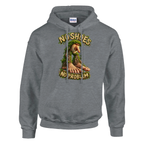 Brr Brr Patapim print on a sport grey pullover hoodie, front view