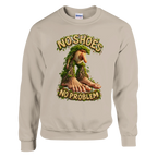 Brr Brr Patapim print on a sand crewneck sweatshirt, front view