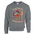 Trulimero Trulichina print on a sport grey crewneck sweatshirt, front view