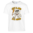 Job Job Job Sahur print on a white kids t-shirt, front view