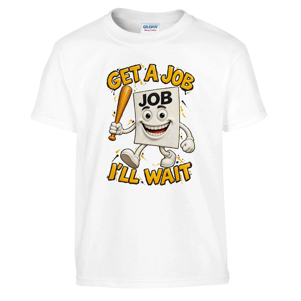 Job Job Job Sahur print on a white kids t-shirt, front view