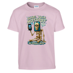Pot Hotspot print on a light pink kids t-shirt, front view