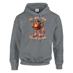 Ta Ta Ta Sahur print on a sport grey pullover hoodie, front view