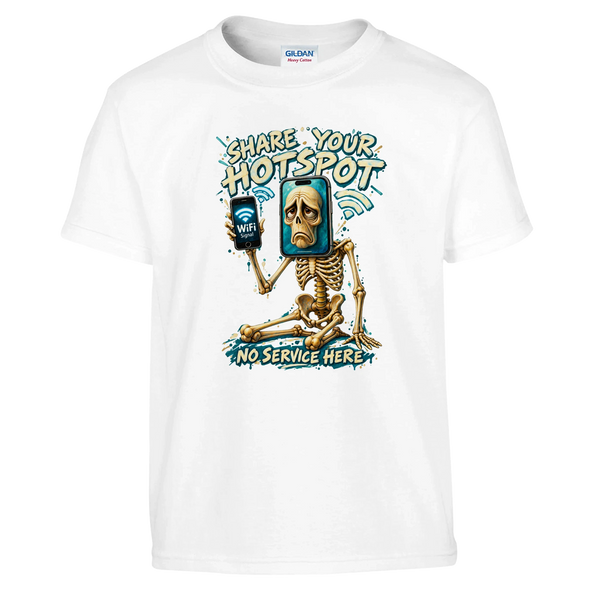 Pot Hotspot print on a white kids t-shirt, front view