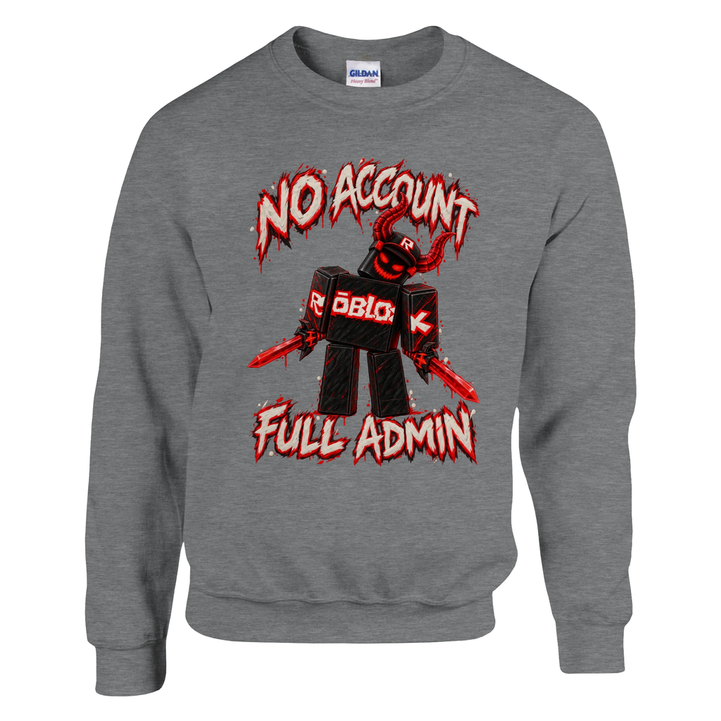 Guest 666 print on a sport grey crewneck sweatshirt, front view