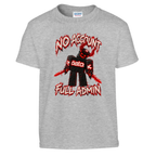 Guest 666 print on a sport grey kids t-shirt, front view