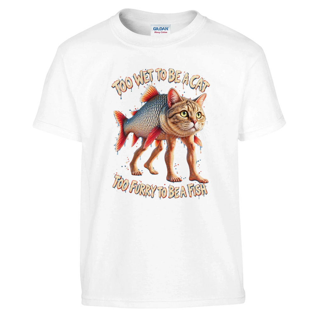 Trulimero Trulichina print on a white kids t-shirt, front view