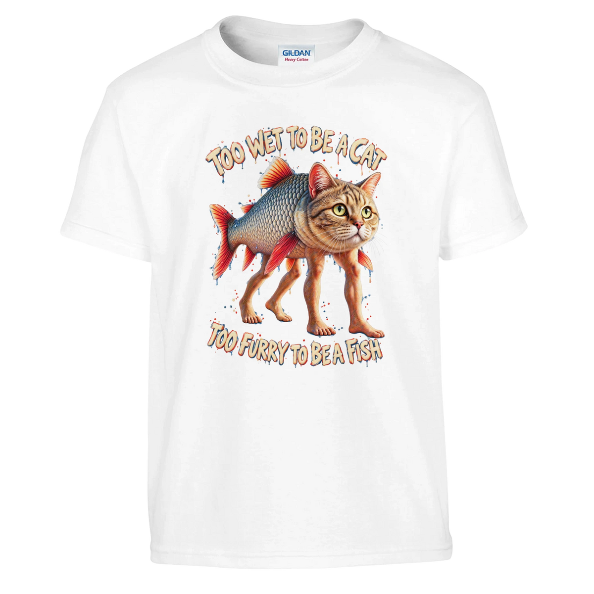 Trulimero Trulichina print on a white kids t-shirt, front view