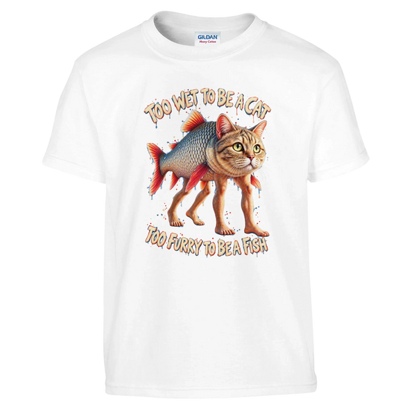 Trulimero Trulichina print on a white kids t-shirt, front view
