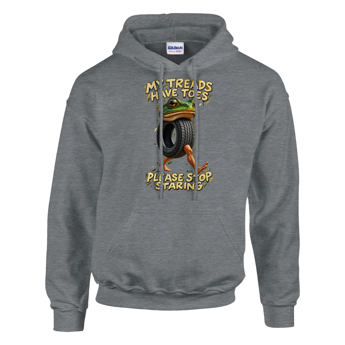 Boneca Ambalabu print on a sport grey pullover hoodie, front view