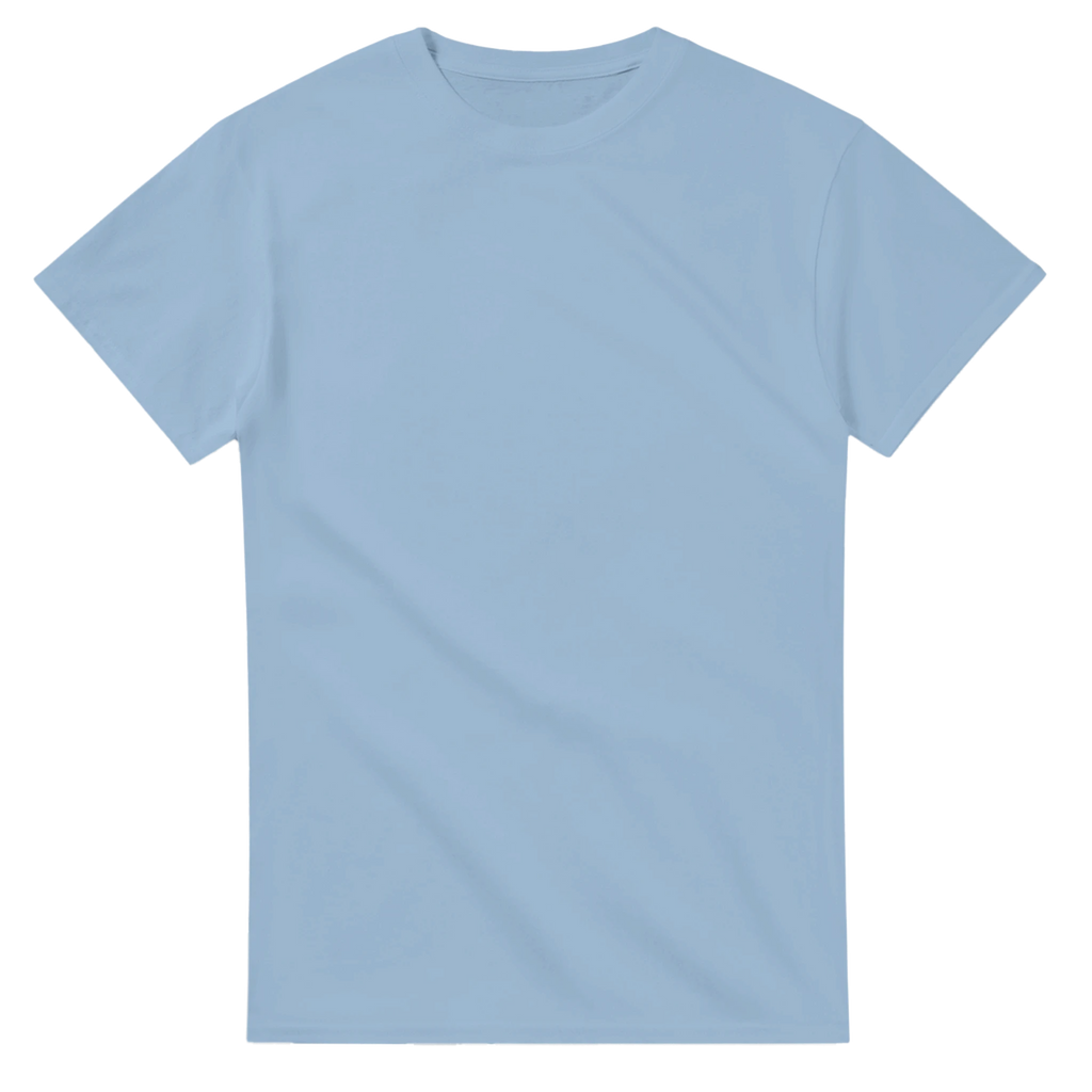 Light Blue t-shirt printed with Pot Hotspot and the words Share your hotspot, no service here, front view