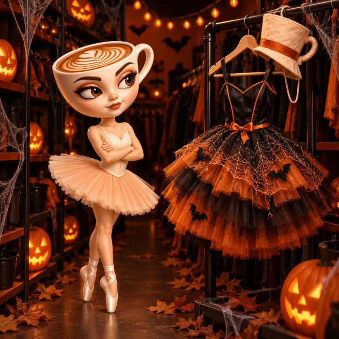 Ballerina Cappuccina reviews your Halloween costume, starting with the cup