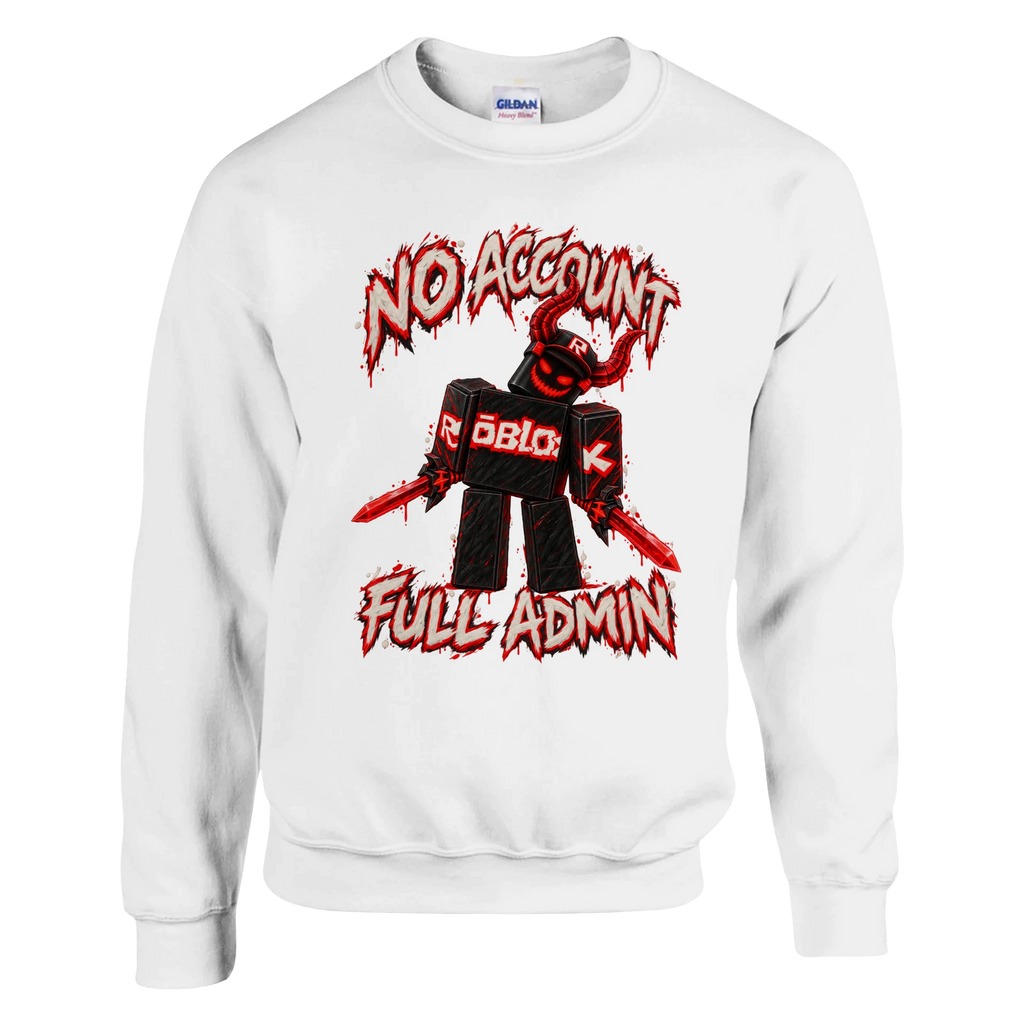 Guest 666 print on a white crewneck sweatshirt, front view