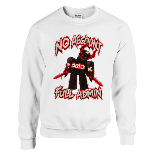Guest 666 print on a white crewneck sweatshirt, front view