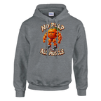 Odin Din Din Dun print on a sport grey pullover hoodie, front view
