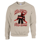 Guest 666 print on a sand crewneck sweatshirt, front view
