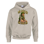 Brr Brr Patapim print on a sand pullover hoodie, front view