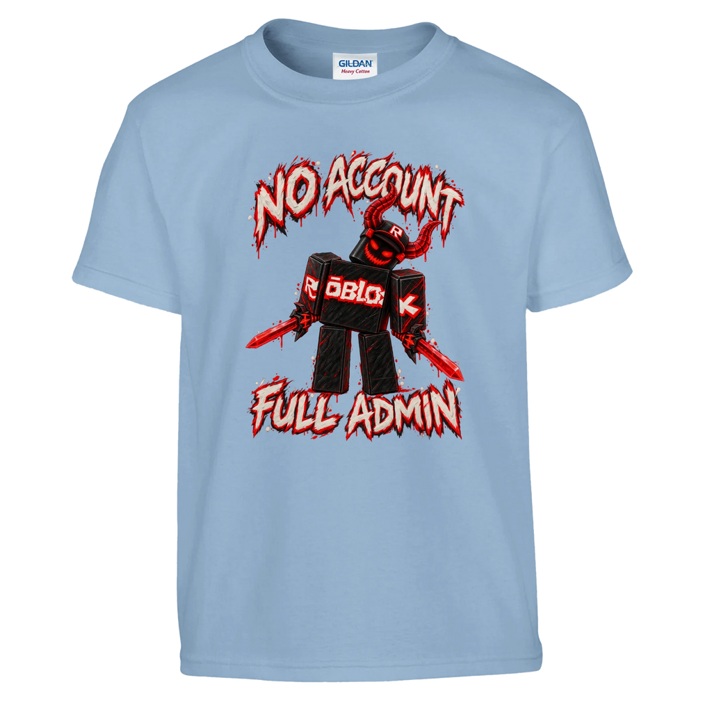 Guest 666 print on a light blue kids t-shirt, front view