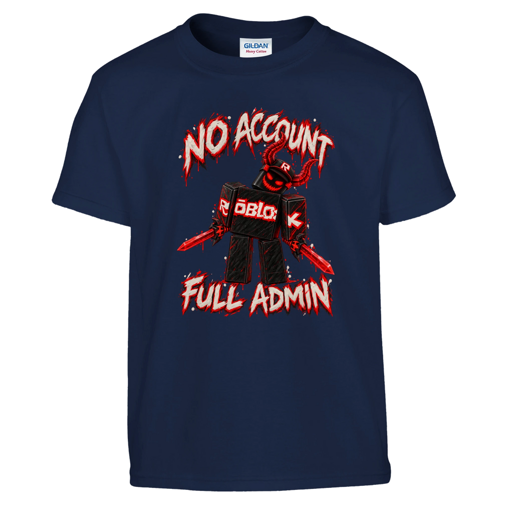 Guest 666 print on a navy kids t-shirt, front view